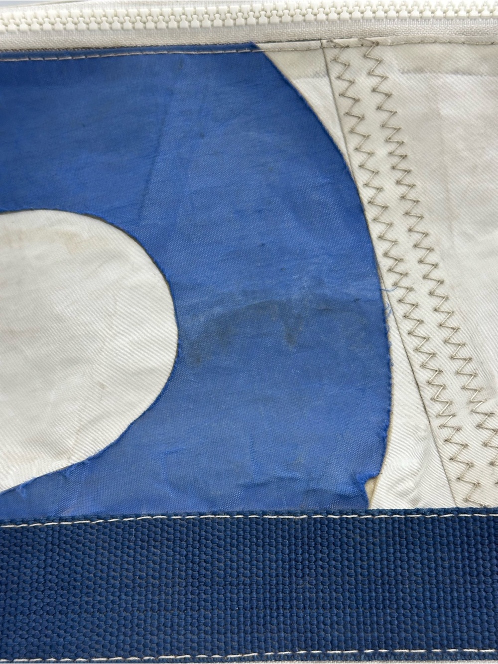 Navy & White Sailcloth Duffel Bag - Picture 3 of 16